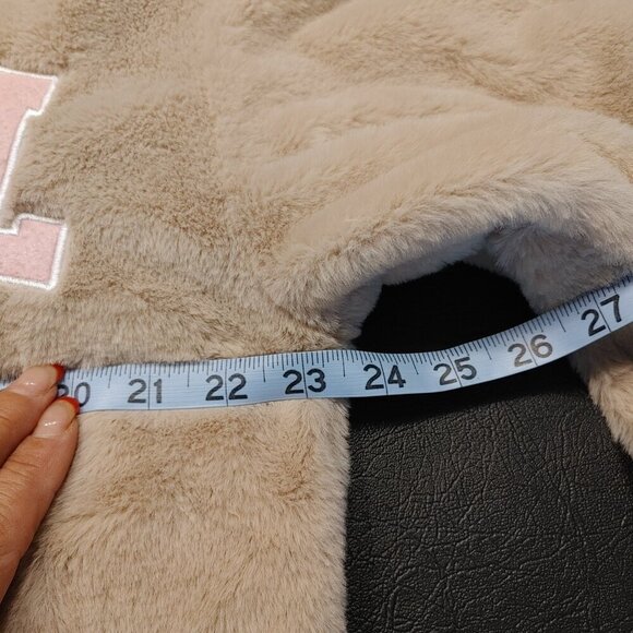 Cult Favorite Faux Fur Baby Girl Crop Hoodie - Picture 5 of 6